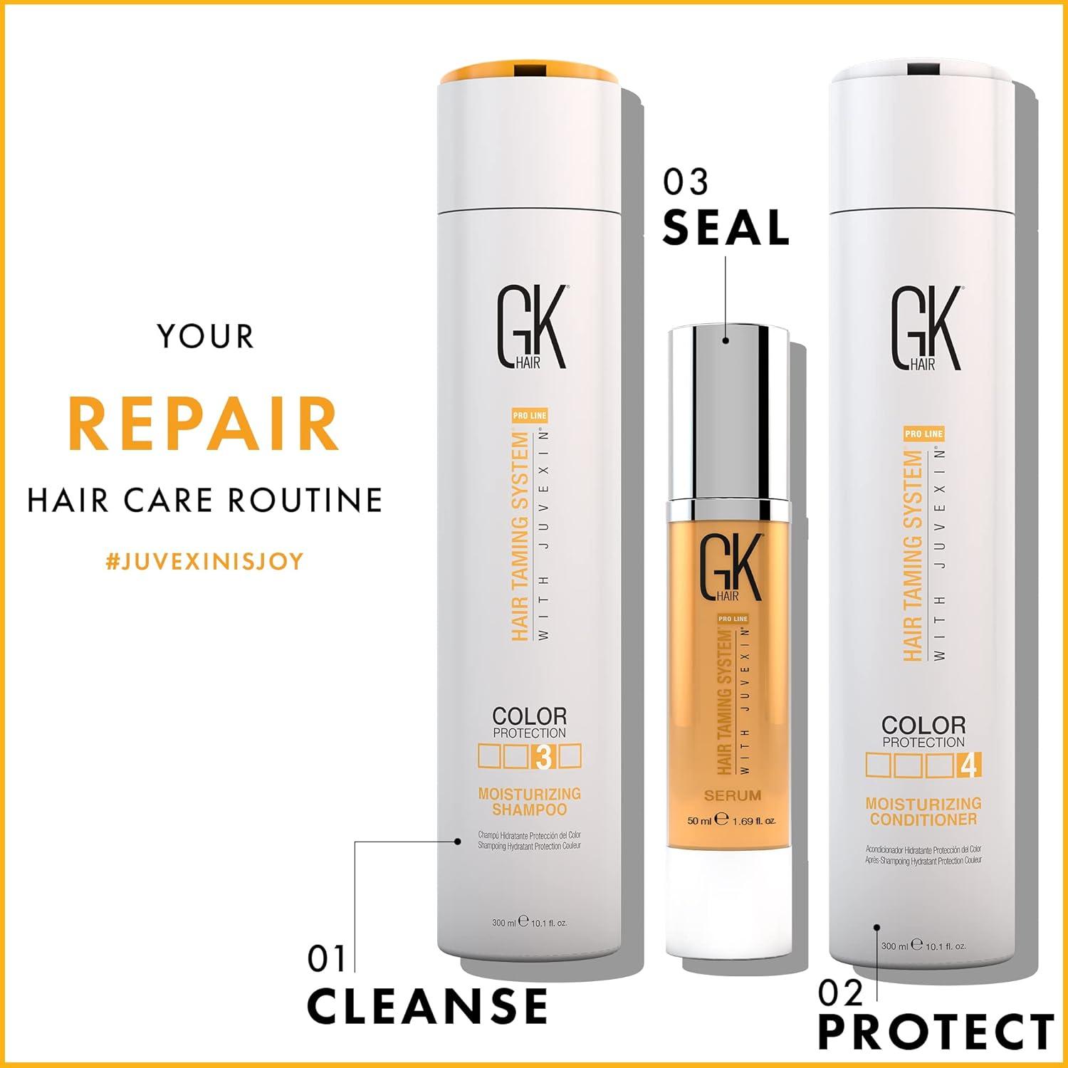 image:imageGK HAIR Moisturizing Conditioner For Dry amp Frizzy Hair Floral Delivers Hydration amp Nourishes Dry Brittle Hair Deeply With Natural Keratin amp Seed Oils Extracts Sulphate amp Paraben Free 300ml