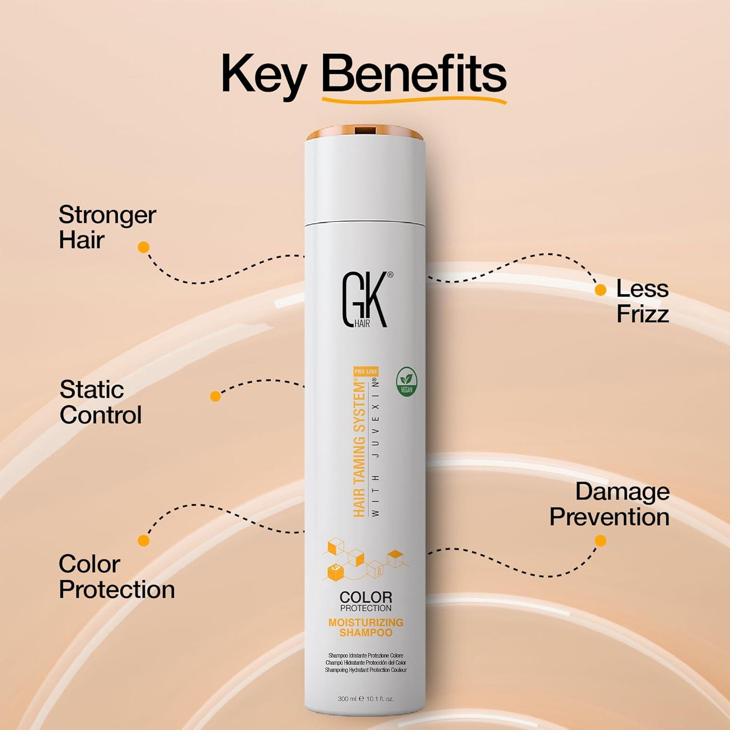 image:imageGK HAIR Moisturizing Shampoo for Color Treated Hair Sulfate amp Paraben Free Keratin Shampoo for Dry Damaged amp Frizzy Hair Hydrating Color Protection Formula 101 Fl Oz101 Fl Oz