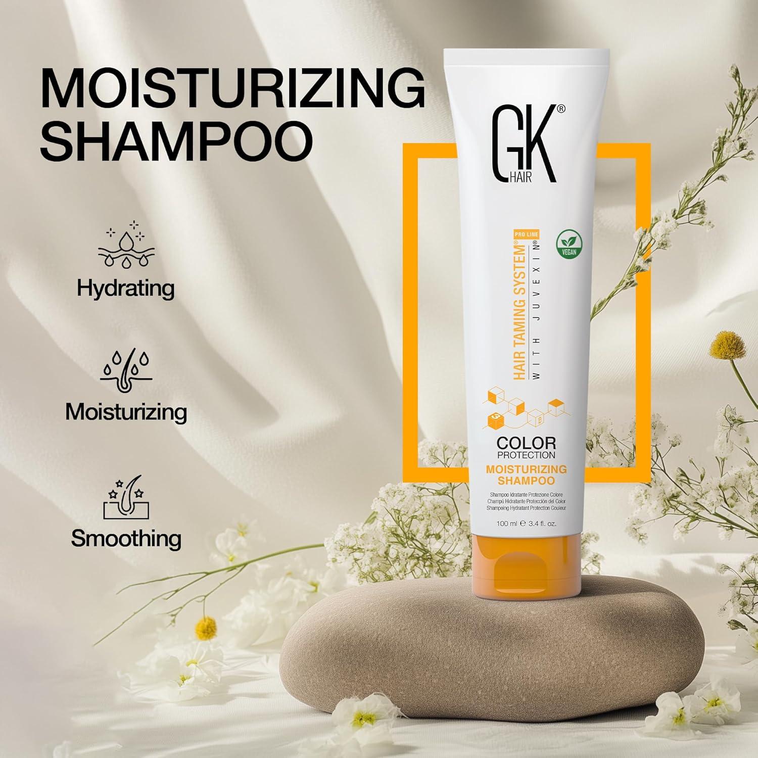 image:imageGK HAIR Moisturizing Shampoo for Color Treated Hair Sulfate amp Paraben Free Keratin Shampoo for Dry Damaged amp Frizzy Hair Hydrating Color Protection Formula 101 Fl Oz34 Fl Oz