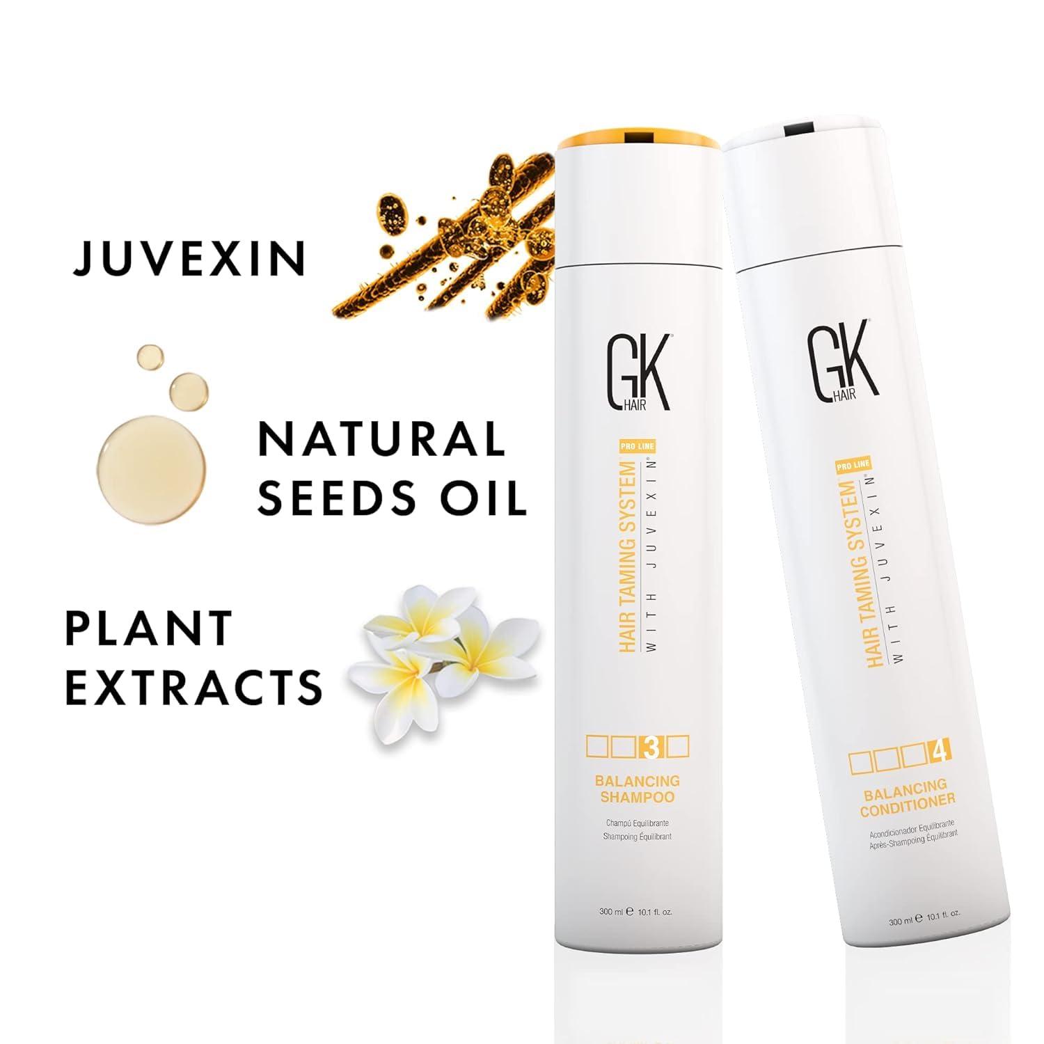 image:imageGK HAIR Natural Balancing Shampoo and Conditioner Combo Set with 100 Mini Organic Oil Serum for All Type of Hydrated Greasy Oily Dry and Damaged Hairs