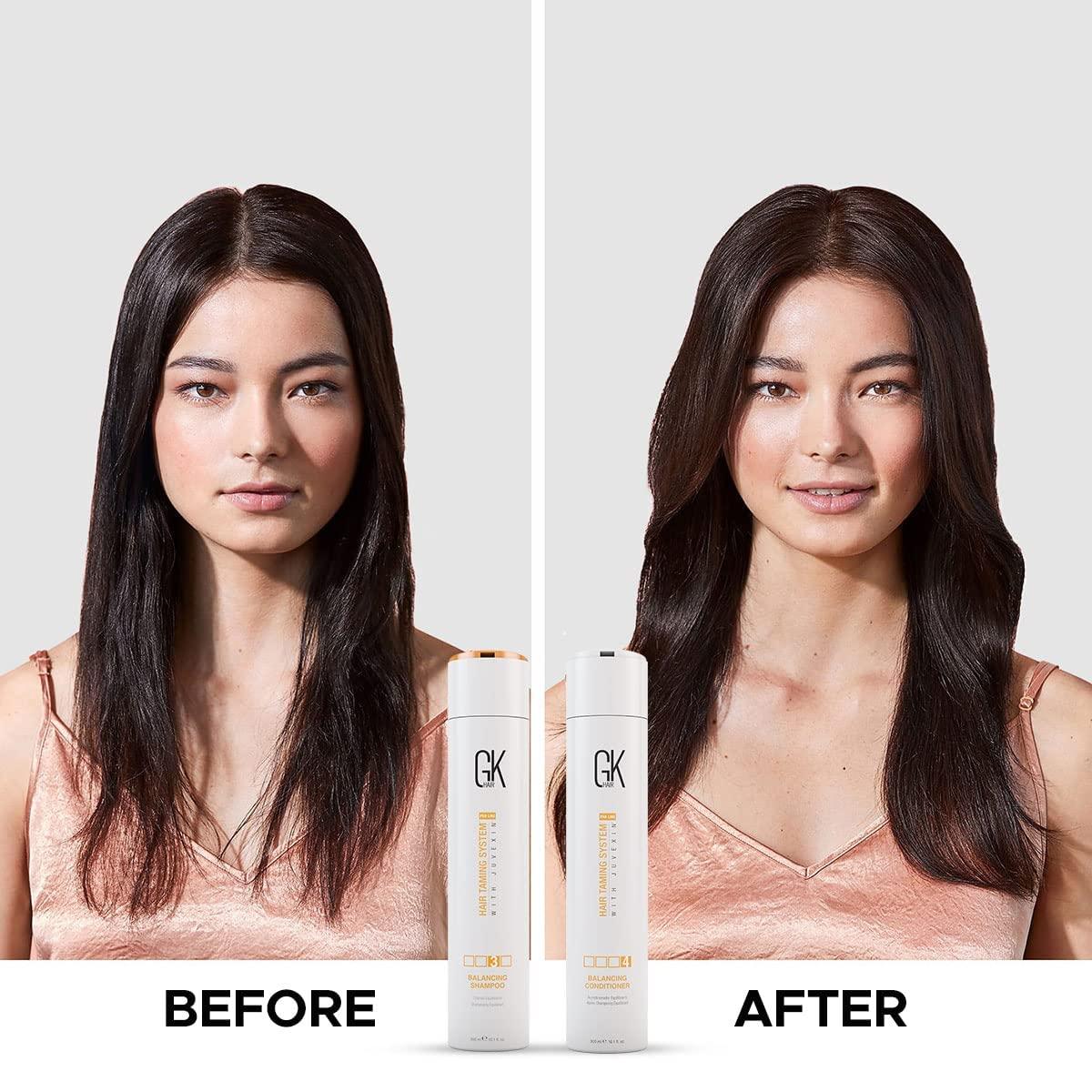 image:imageGK HAIR Natural Balancing Shampoo and Conditioner Combo Set with 100 Mini Organic Oil Serum for All Type of Hydrated Greasy Oily Dry and Damaged Hairs
