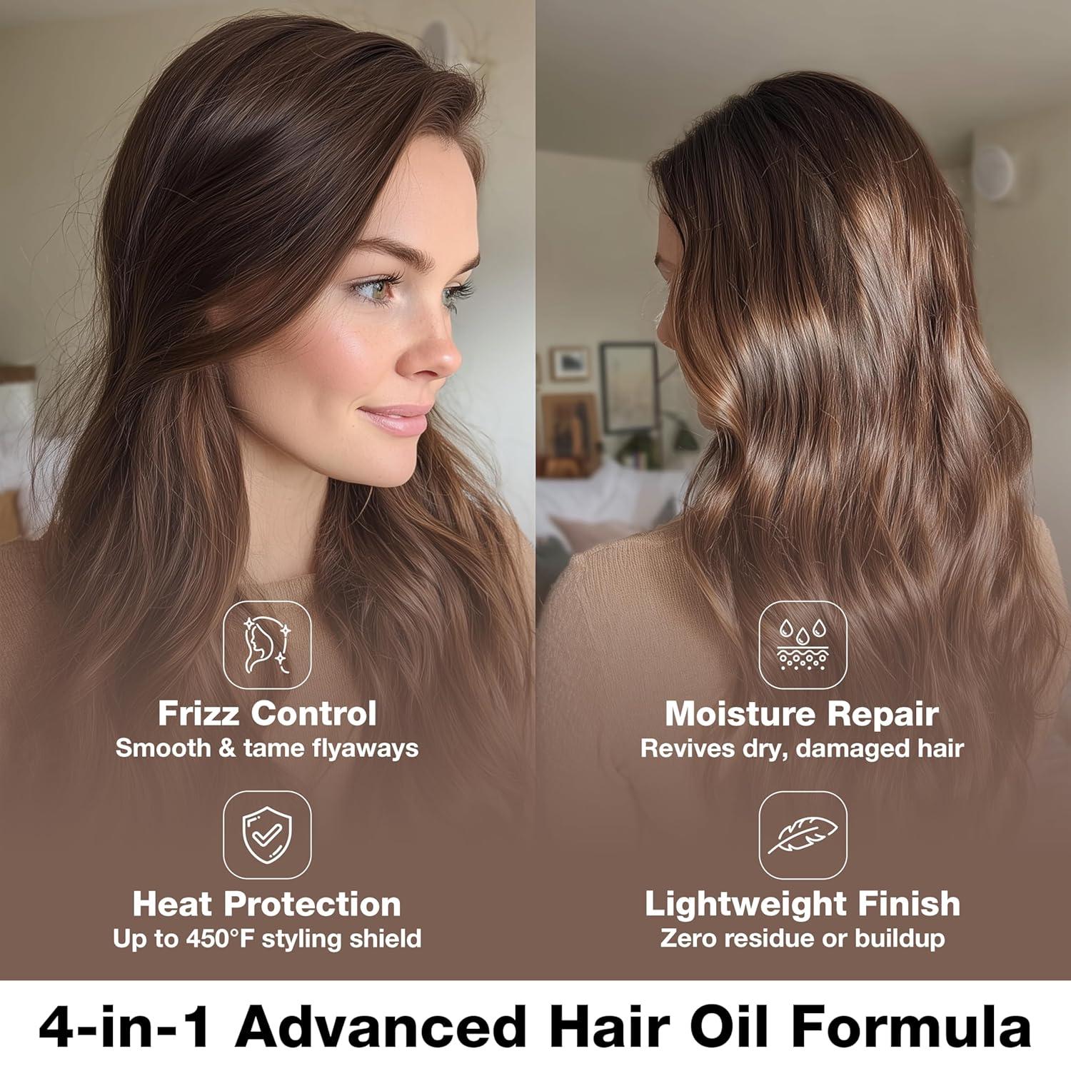 image:imageGK HAIR Oil Argan Oil Hair Serum For Frizzy And Damaged Hair Perfect For KeratinFrizzy Curly Dry amp Damaged endsAdds Shine and SmoothsParabenPhthalate and Sulfate Free 34 oz169 Fl Oz 50ml