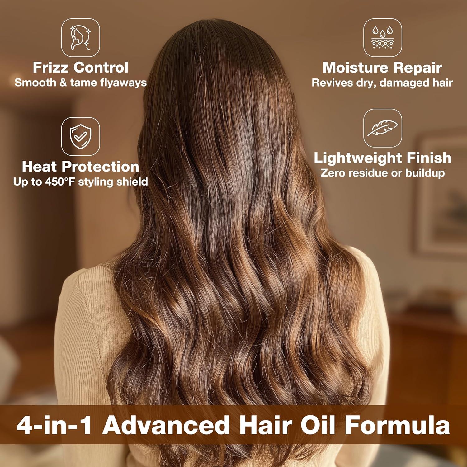 image:imageGK HAIR Oil Argan Oil Hair Serum For Frizzy And Damaged Hair Perfect For KeratinFrizzy Curly Dry amp Damaged endsAdds Shine and SmoothsParabenPhthalate and Sulfate Free 34 oz169 Fl Oz 50ml