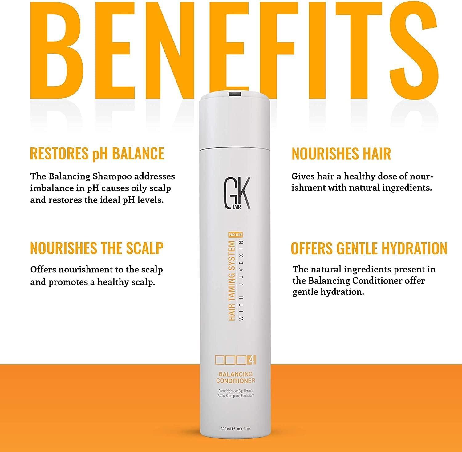 image:imageGK HAIR Shield Shampoo 650ml22oz Color Protection Deep Cleansing for Dry Dull Hair Sulfate Free and Balancing Conditioner 300ml For Dry Damaged Oily and Color Treated Hair