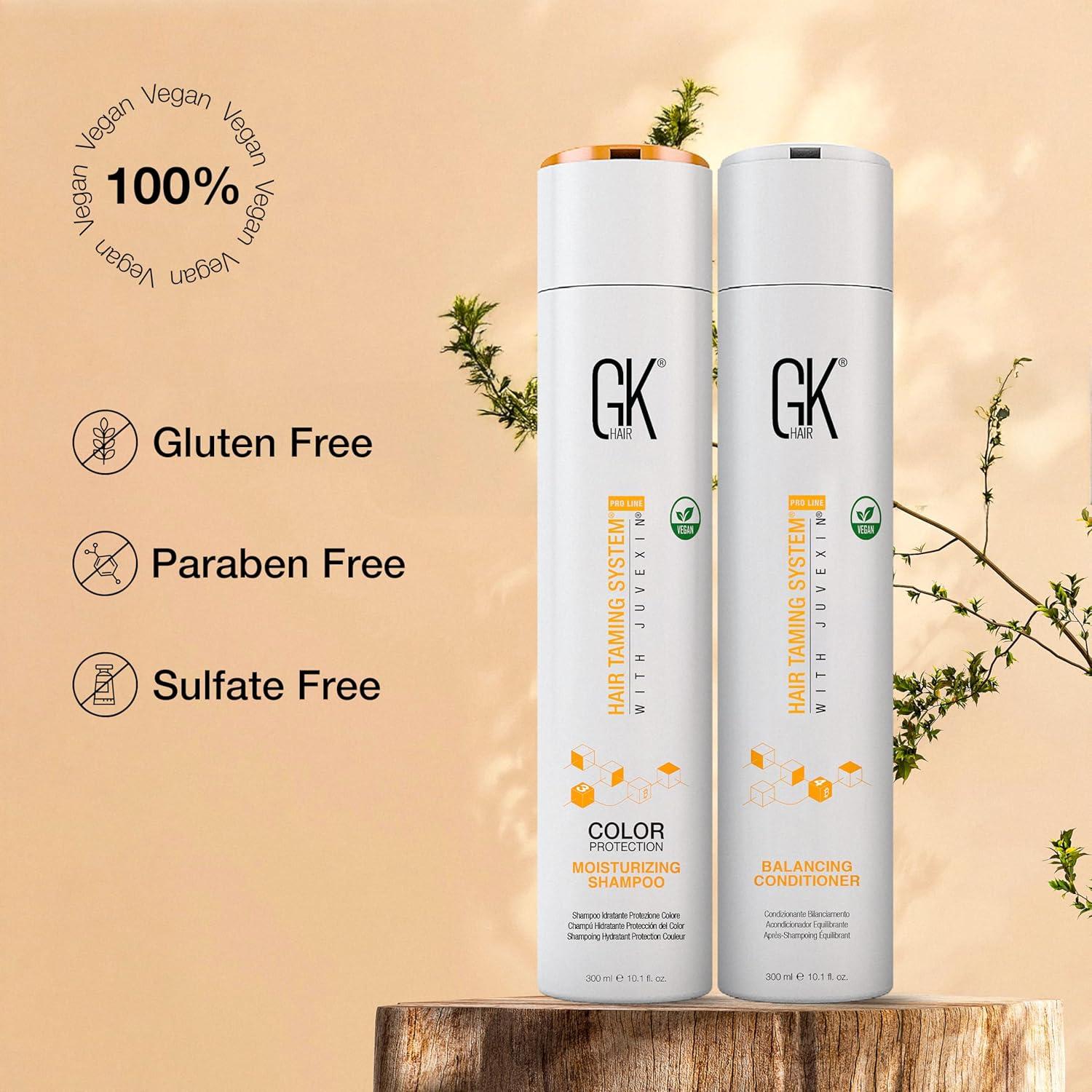 image:imageGK HAIR Travel Size Shampoo Conditioner set Curly Hair Shampoo amp Conditioner For Color Protection Made with Aloe vera Parki Butter Free of Parabens Phthalates Sulfate Free 34 Fl OzNWUYPN