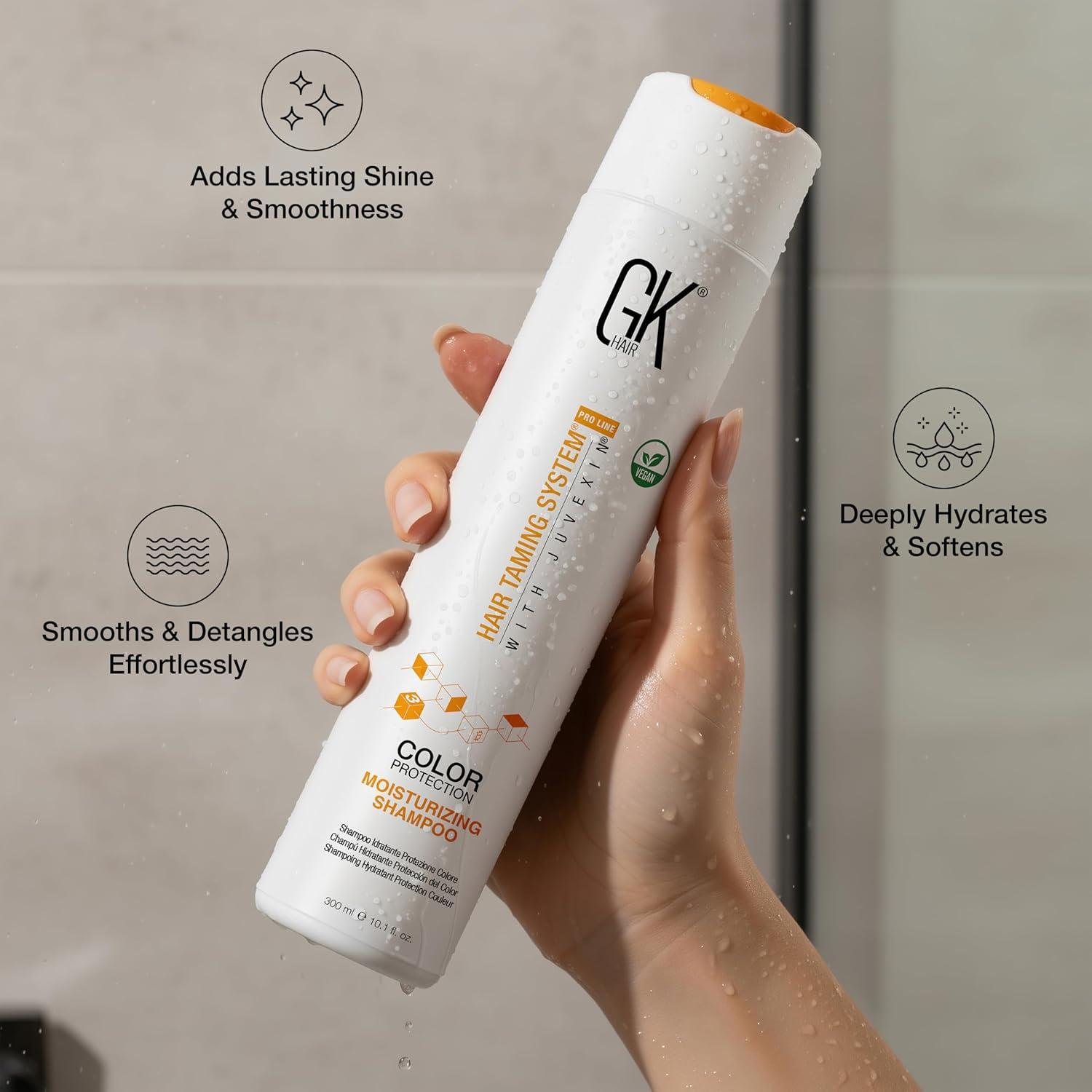 image:imageGK HAIR Travel Size Shampoo Conditioner set Curly Hair Shampoo amp Conditioner For Color Protection Made with Aloe vera Parki Butter Free of Parabens Phthalates Sulfate Free 34 Fl Oz101 Fl Oz