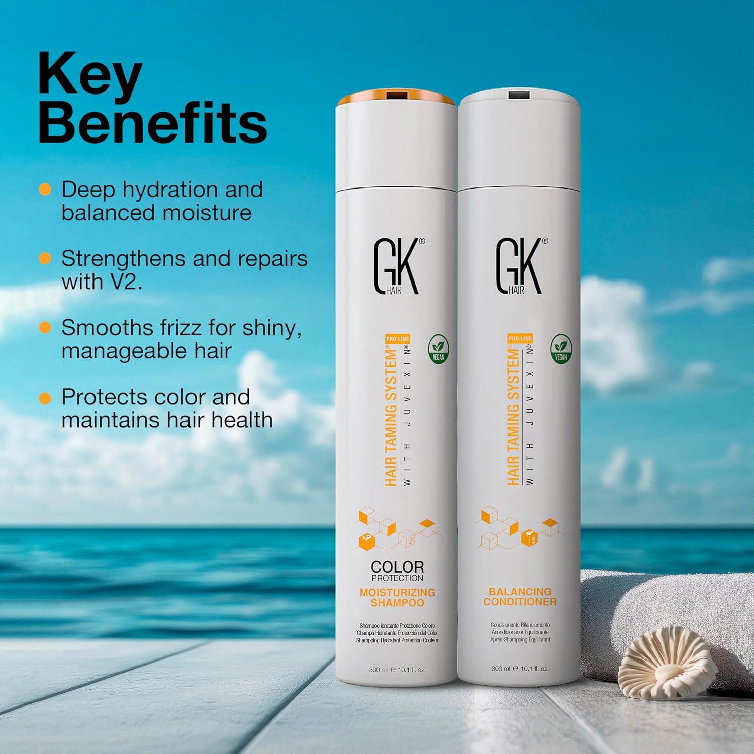 image:imageGK HAIR Travel Size Shampoo Conditioner set Curly Hair Shampoo amp Conditioner For Color Protection Made with Aloe vera Parki Butter Free of Parabens Phthalates Sulfate Free 34 Fl OzNWUYPN