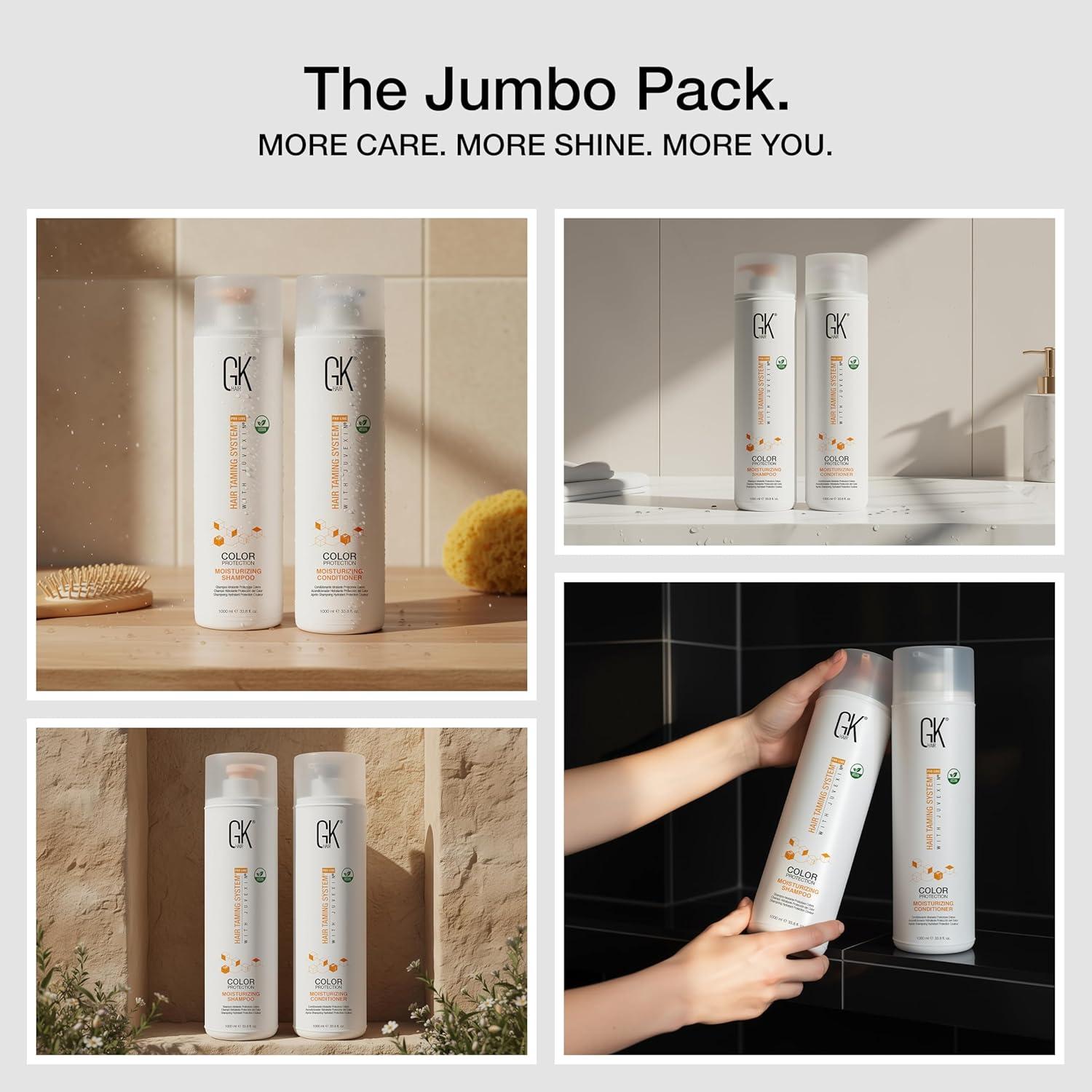 image:imageGK HAIR Travel Size Shampoo Conditioner set Curly Hair Shampoo amp Conditioner For Color Protection Made with Aloe vera Parki Butter Free of Parabens Phthalates Sulfate Free 34 Fl Oz338 Fl Oz