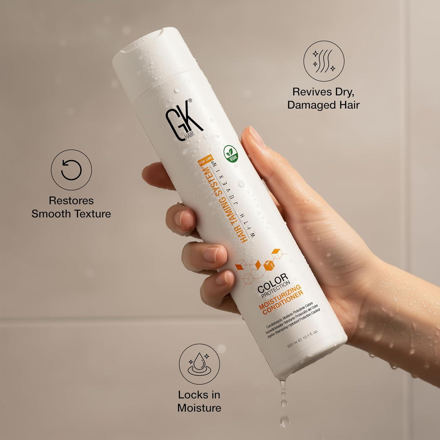 image:imageGK HAIR Travel Size Shampoo Conditioner set Curly Hair Shampoo amp Conditioner For Color Protection Made with Aloe vera Parki Butter Free of Parabens Phthalates Sulfate Free 34 Fl Oz101 Fl Oz