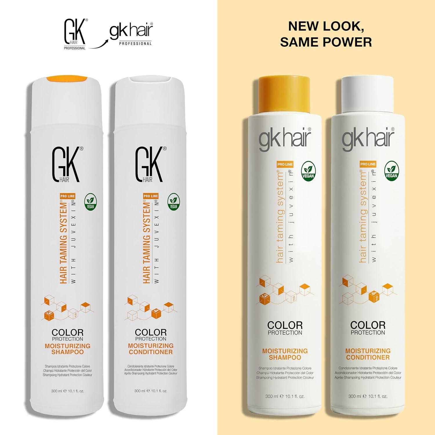 image:imageGK HAIR Travel Size Shampoo Conditioner set Curly Hair Shampoo amp Conditioner For Color Protection Made with Aloe vera Parki Butter Free of Parabens Phthalates Sulfate Free 34 Fl Oz101 Fl Oz