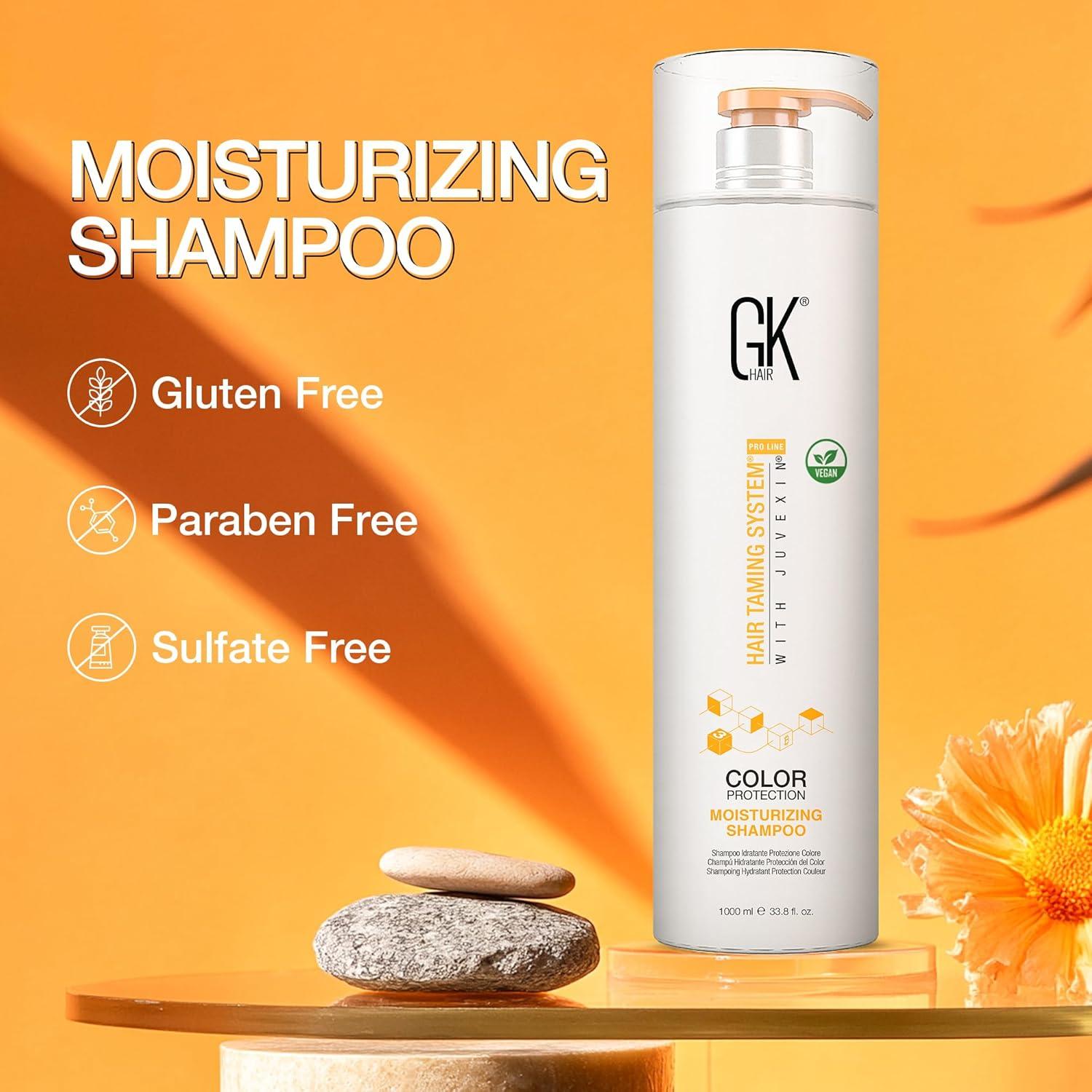 image:imageGK HAIR Vegan Color Treated Moisturizing Shampoo for Women Deep Conditioning Hair Mask with Keratin and Frizz Control Hydrate Treatment for Dry Damaged Hair 338 Ounce