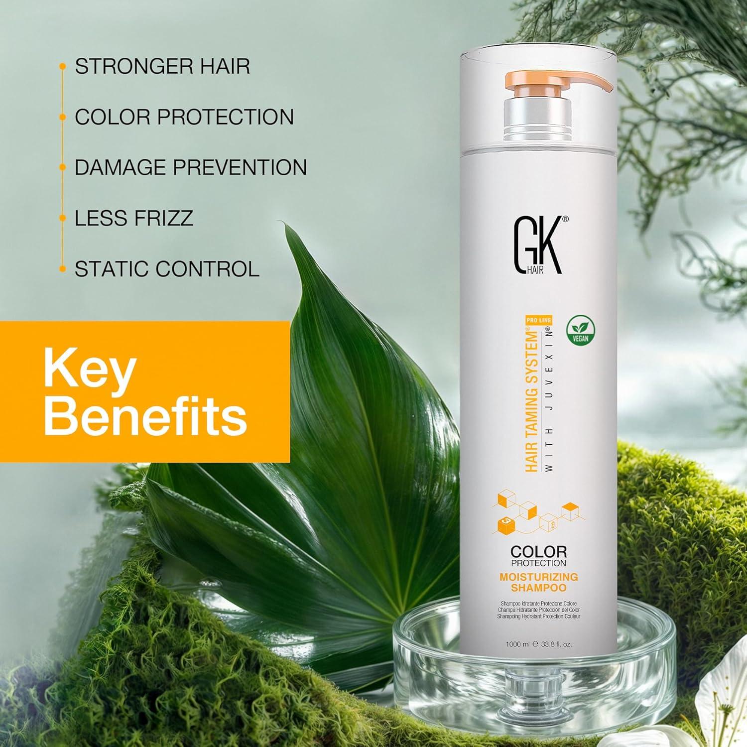 image:imageGK HAIR Vegan Color Treated Moisturizing Shampoo for Women Deep Conditioning Hair Mask with Keratin and Frizz Control Hydrate Treatment for Dry Damaged Hair 338 Ounce