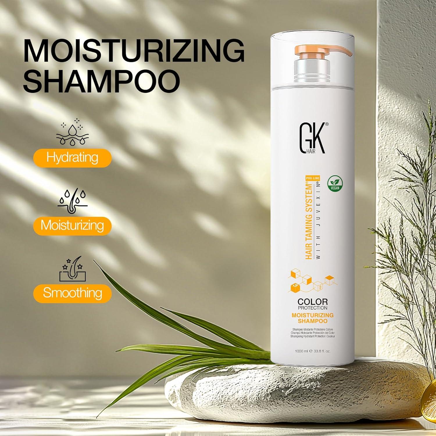 image:imageGK HAIR Vegan Color Treated Moisturizing Shampoo for Women Deep Conditioning Hair Mask with Keratin and Frizz Control Hydrate Treatment for Dry Damaged Hair 338 Ounce