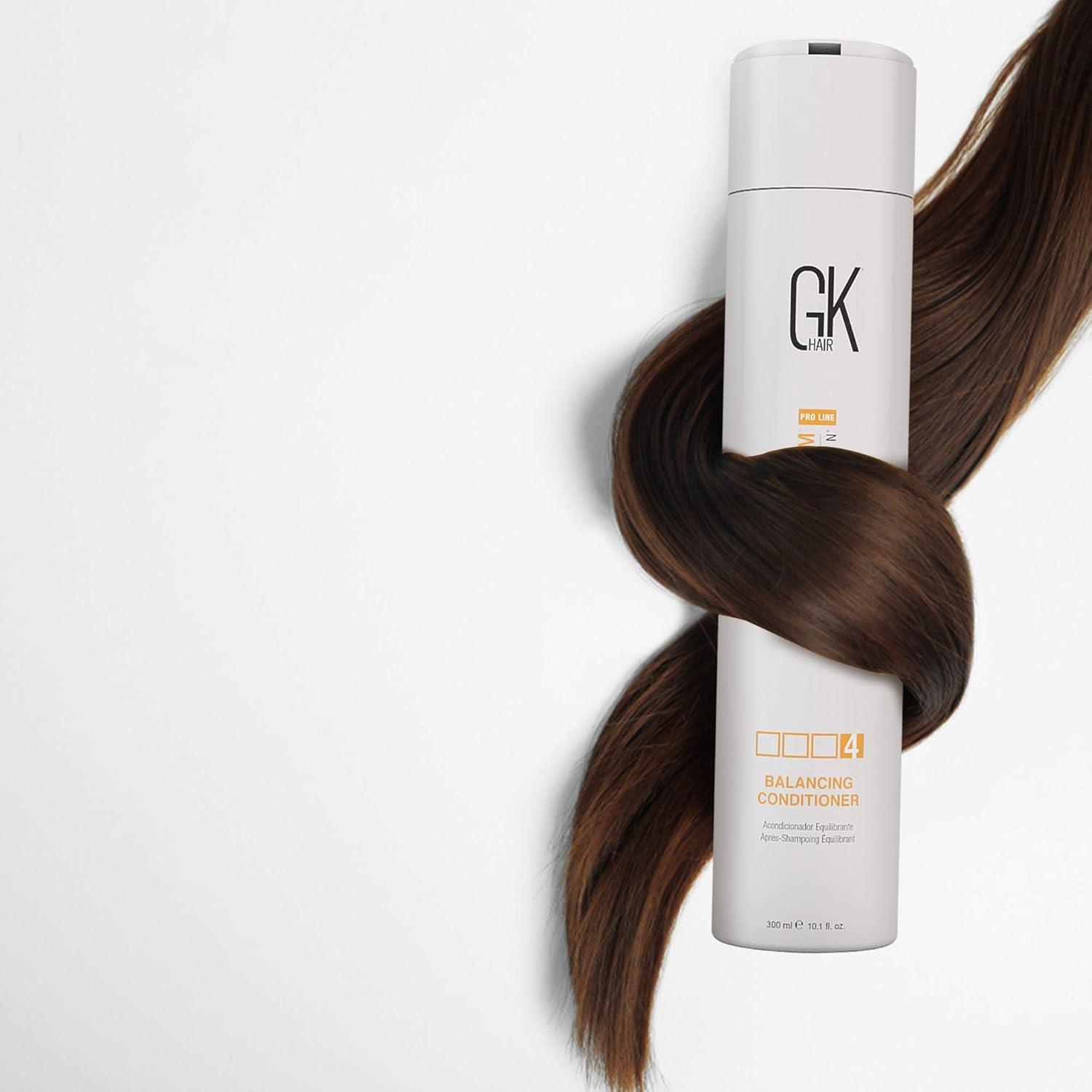 image:imageGK HAIRGlobal Keratin Balancing Conditioner For Dry Damaged Oily and Color Treated Hair And Global Keratin Shield Shampoo 650ml22oz Color Protection Deep Cleansing for Dry Dull Hair Sulfate Free