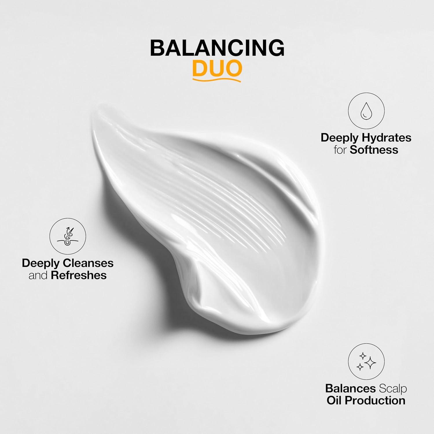 image:imageGK Hair Global Keratin Balancing Shampoo and Conditioner Set 1000ml Moisturizing Shampoo for Color Treated Dry Damage Curly Frizzy Thinning 1000ml