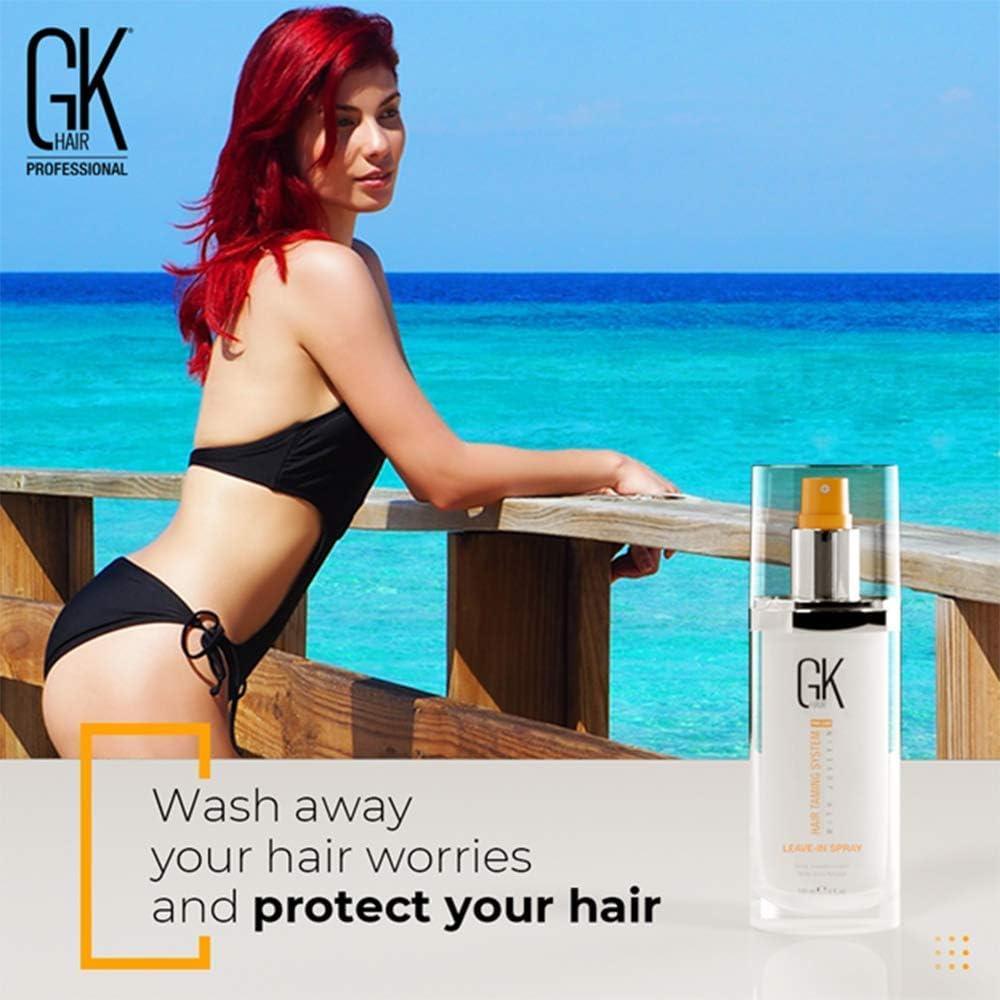 image:imageGK Hair Global Keratin Moisturizing Shampoo and Conditioner Set 100ml I Leave in Conditioner Spray 120ml4 fl oz I Organic Argan Oil Hair Serum For Frizz Control Dry Damage Hair Repair 10ml