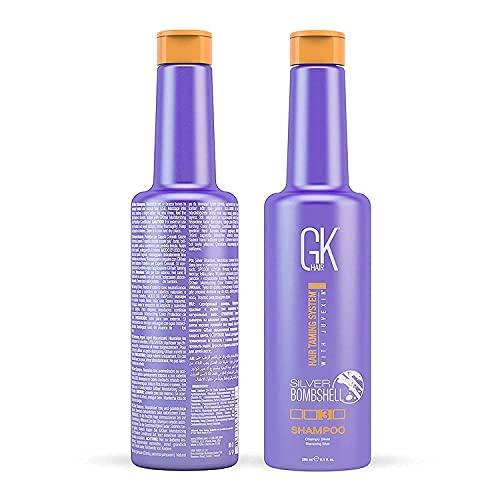 image:imageGK Hair Global Keratin Silver Bombshell Purple Shampoo 280ml For Blonde Platinum Ash Silver amp Gray Hair Moisturizes Dry amp Damaged Removes Yellow Brassy Tones