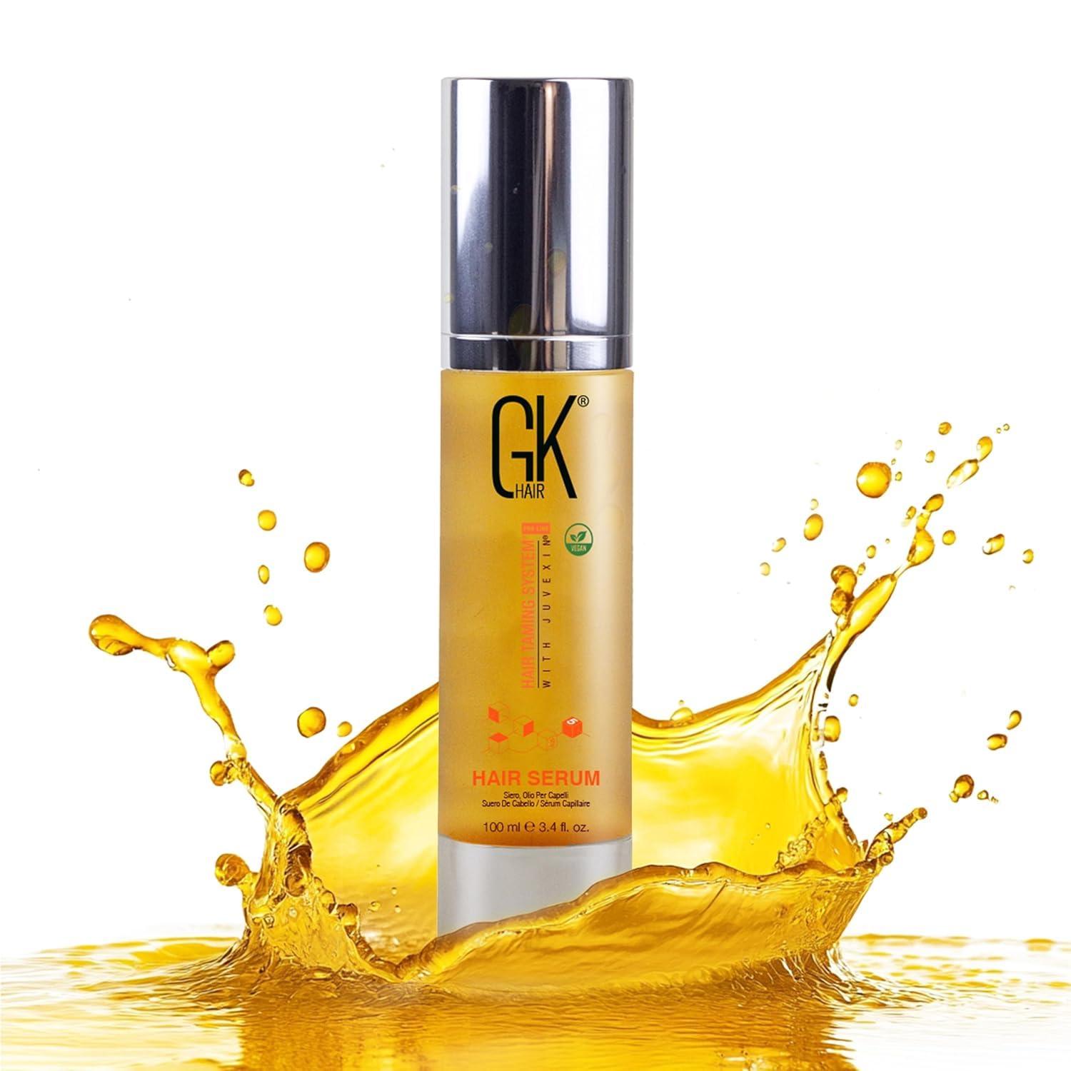 image:imageGK Hair Hemp Hydration and Repair Bundle Shampoo Conditioner and Smoothing Serum Set Vegan Sulfate amp Paraben Free