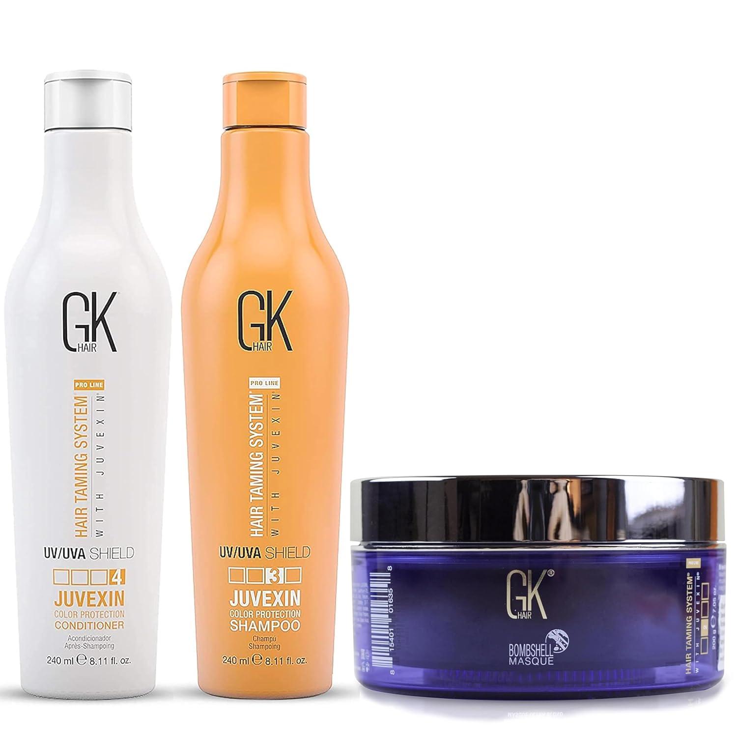 image:imageGK Hair Ultimate Color Shield Shampoo and Conditioner with Red Red Bombshell Mask Nourishing Protecting amp VibrancyEnhancing Formula SulfateFree ColorSafe for All Hair Types