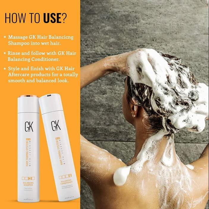 image:imageGk Balancing Shampoo And Conditioner 300ml I With Gk Argan Oil Serum 50ml I For Oily Scalp Restores Natural Hair Oil amp Scalp pH Level For Smoother amp Shinier Hair With 100 Natural Keratin