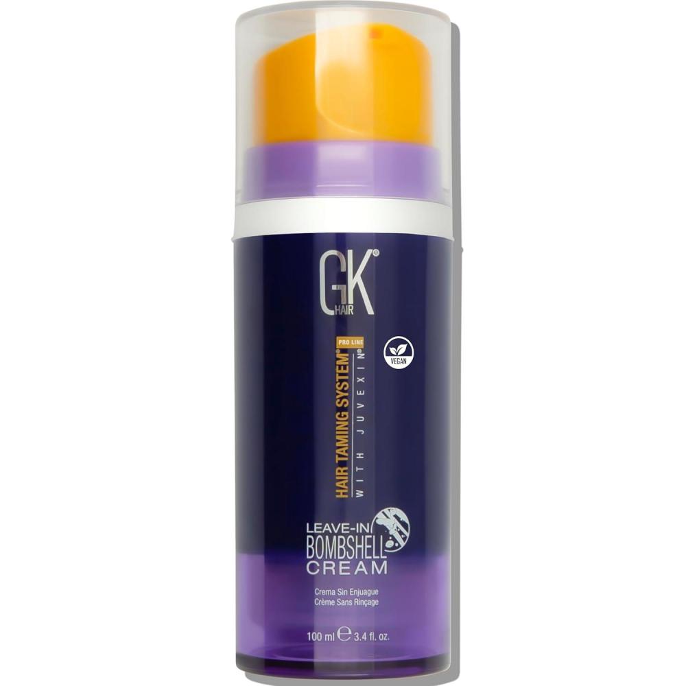 image:imageGK HAIR Bombshell Cream purple leave in conditioner 34 Fl Oz100ml Hair Toner for Brassy Hair Smoothing Moisturizing Hydrating Frizz Control for Blonde Damaged Hair Removes Yellow Tones Flyaways34 Fl Oz