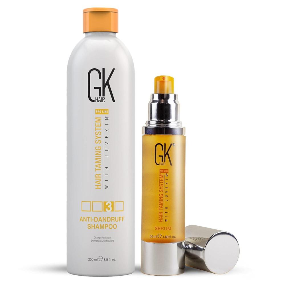 image:imageGK HAIR Global Keratin Anti Dandruff Shampoo 250ml Global Keratin Organic Argan Oil Hair Serum For Frizz Control Dry Damage Hair Repair 50ml