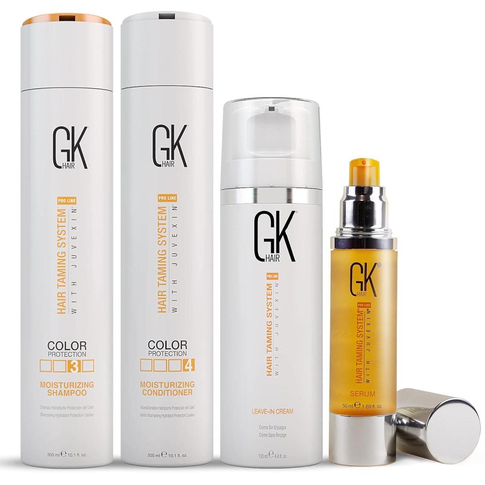 image:imageGK HAIR Global Keratin Leave in Conditioner Cream For Detangling Smoothing Strengthening 130ml rgan Oil Hair SerumMoisturizing Shampoo and Conditioner Set