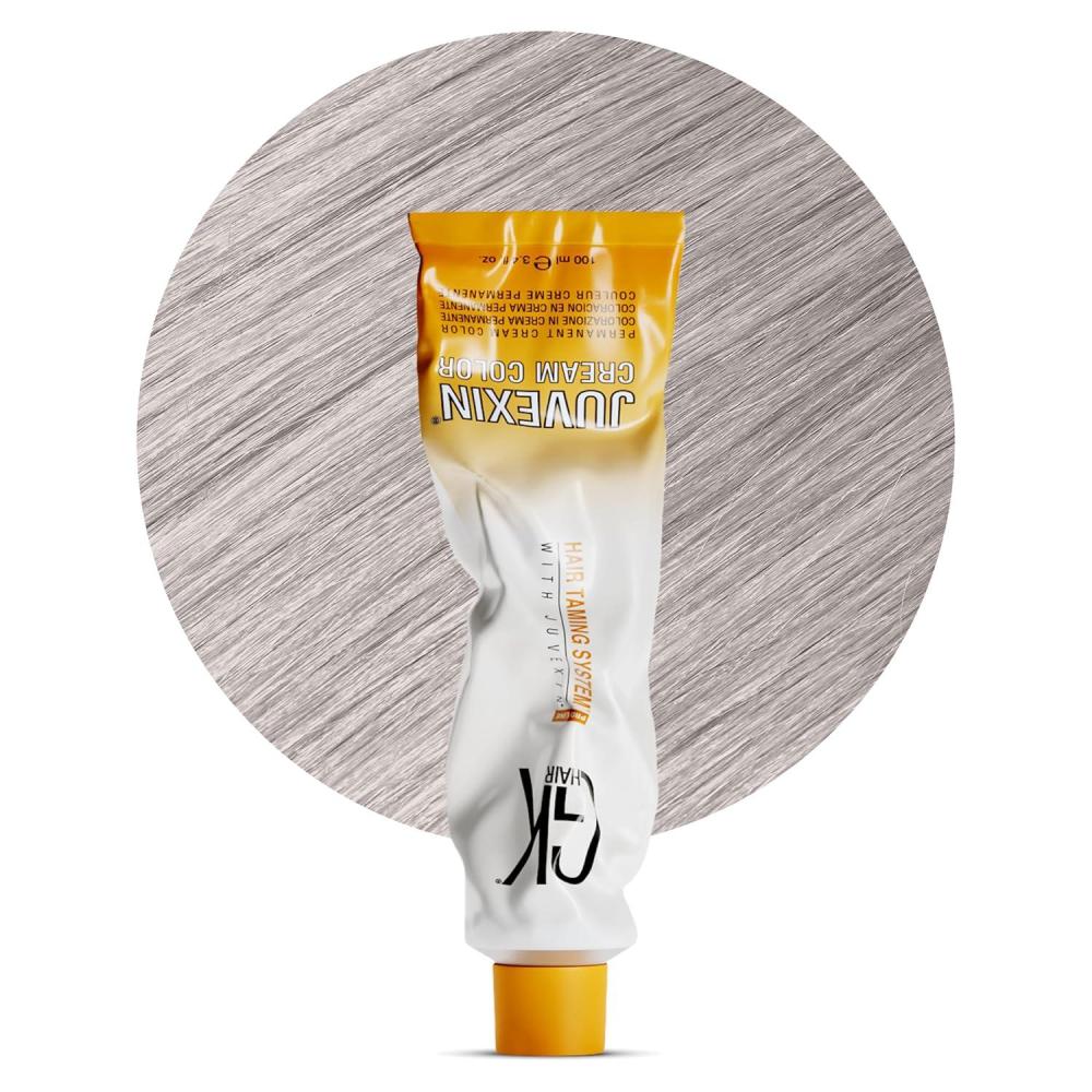 image:imageGK HAIR Global Keratin Professional Hair Color Cream Tube 34 Fl Oz100ml Nourishing amp Cleansing Colors for Styling High Performance Long Lasting Permanent Natural Toner DyeSuperLighteners 901 Ash