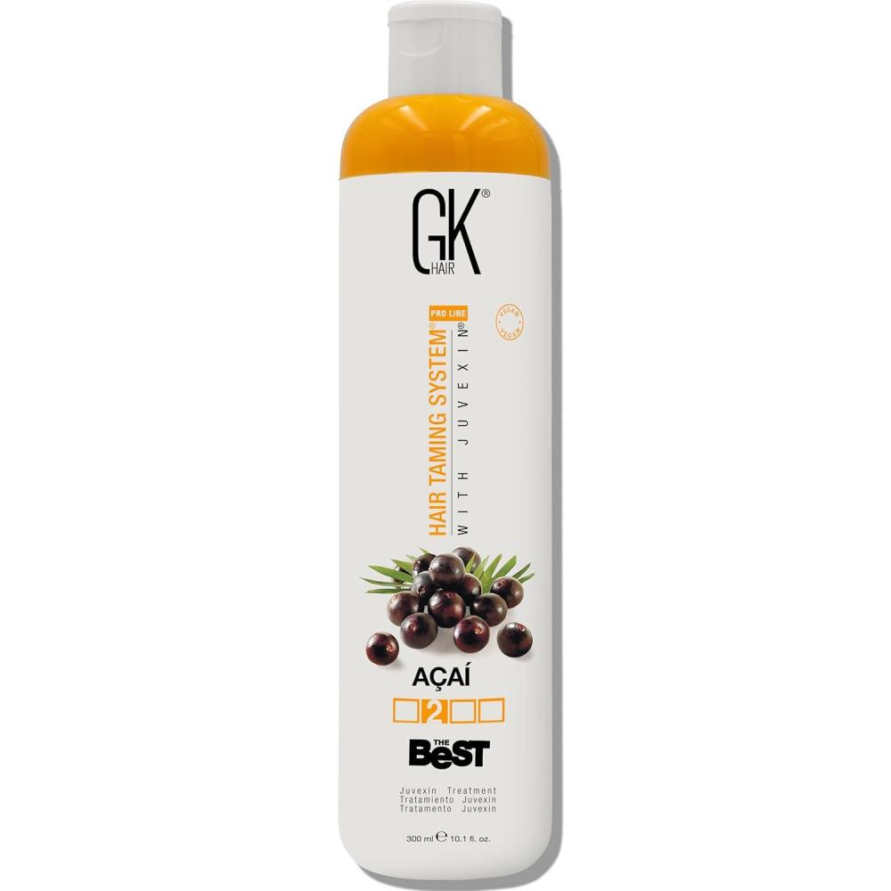 image:imageGK HAIR Global Keratin The Best ACAI 338 Fl Oz1000ml Smoothing Keratin Hair Treatment Professional Brazilian Complex Blowout Straightening For Silky Smooth amp Frizz Free HairACAI 300ml
