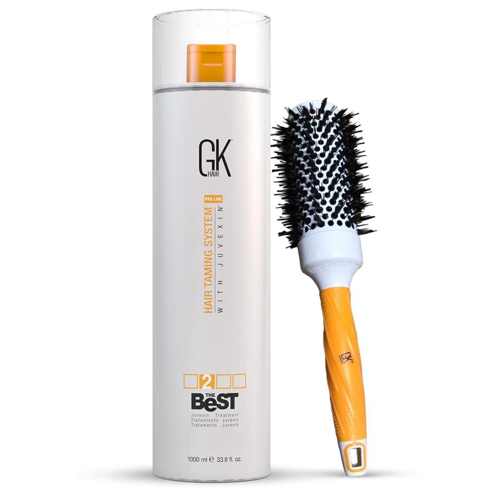 image:imageGK HAIR Global Keratin Thermal Round 43mm Hair Brush for Blow Drying Styling Curling Straightening And Global Keratin GKhair The Best Professional Hair 1000ml338 Fl Oz Straightening Smoothing