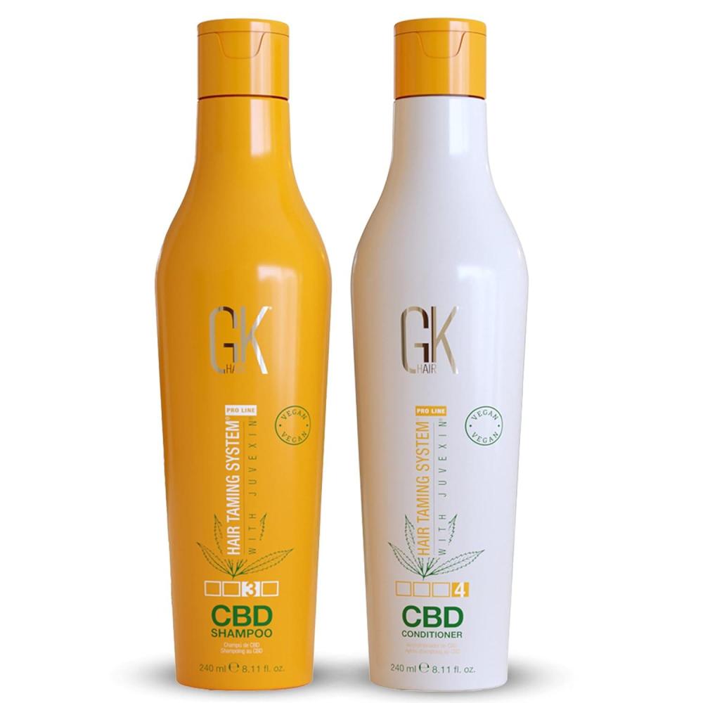 image:imageGK HAIR Hemp Shampoo Hydrating Strengthening Color Treated Damaged Repair Provides Nourishing amp Shine Natural Organic Vegan Sulfate Paraben Free ShampooDuo