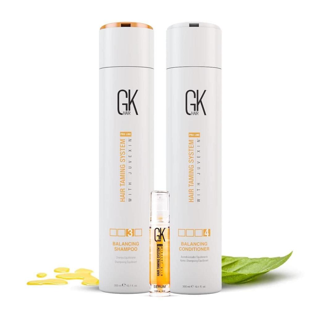 image:imageGK HAIR Natural Balancing Shampoo and Conditioner Combo Set with 100 Mini Organic Oil Serum for All Type of Hydrated Greasy Oily Dry and Damaged Hairs