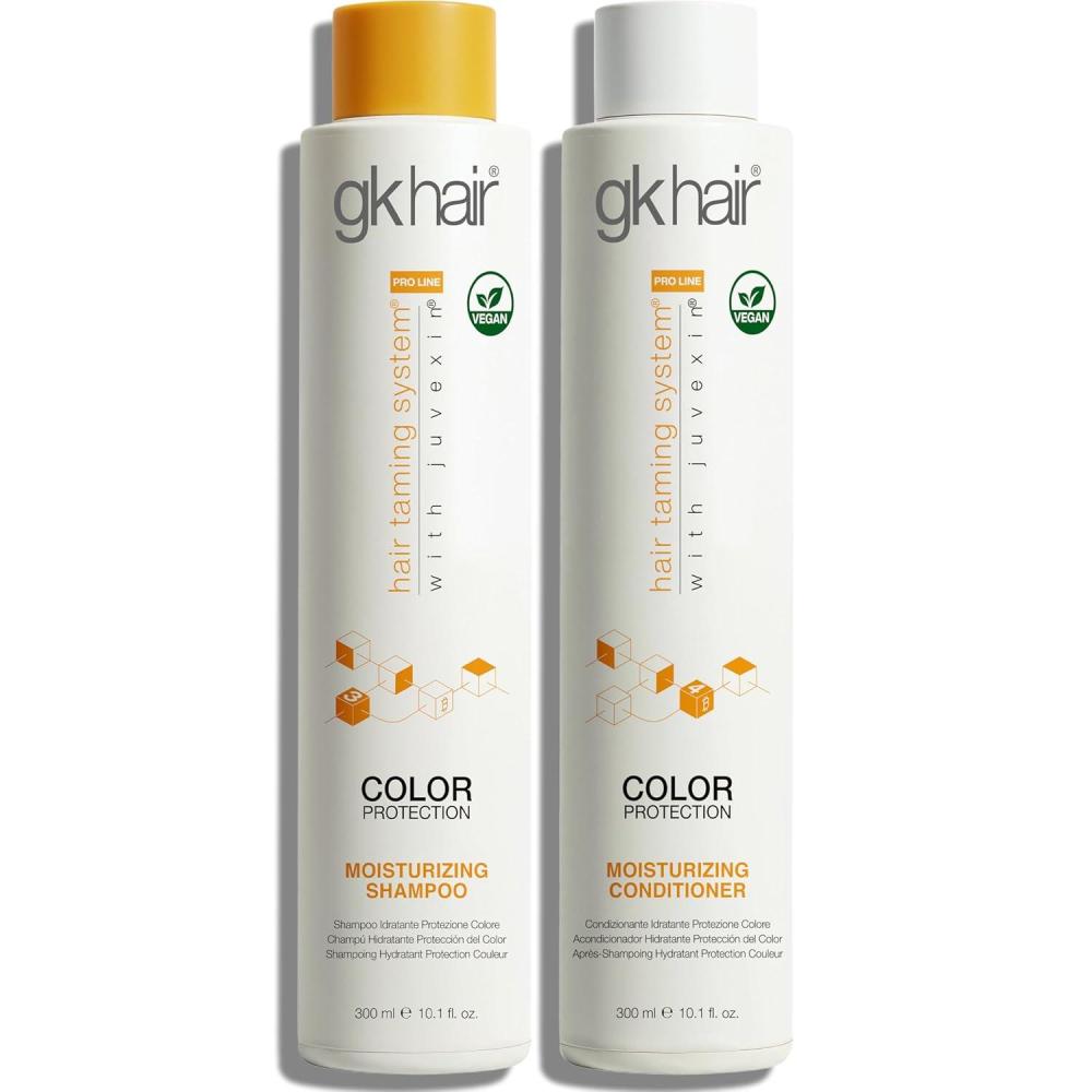 image:imageGK HAIR Travel Size Shampoo Conditioner set Curly Hair Shampoo amp Conditioner For Color Protection Made with Aloe vera Parki Butter Free of Parabens Phthalates Sulfate Free 34 Fl Oz101 Fl Oz