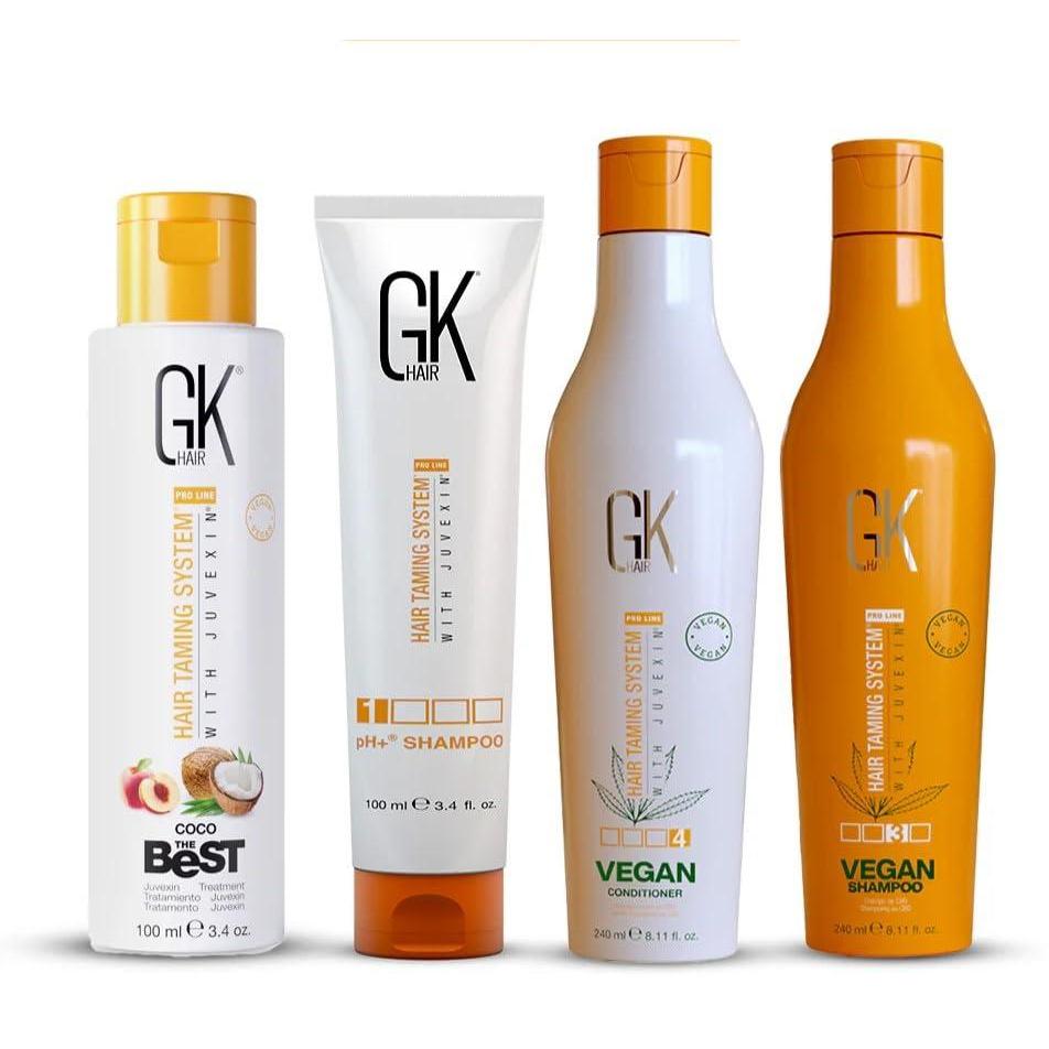 image:imageGK HAIR Vegan Shampoo Conditioner 811 fl oz Bundle with The Best Coco 34 fl oz and pH Shampoo 34 fl oz Nourishing Hair Care Set for Healthy Vibrant Hair