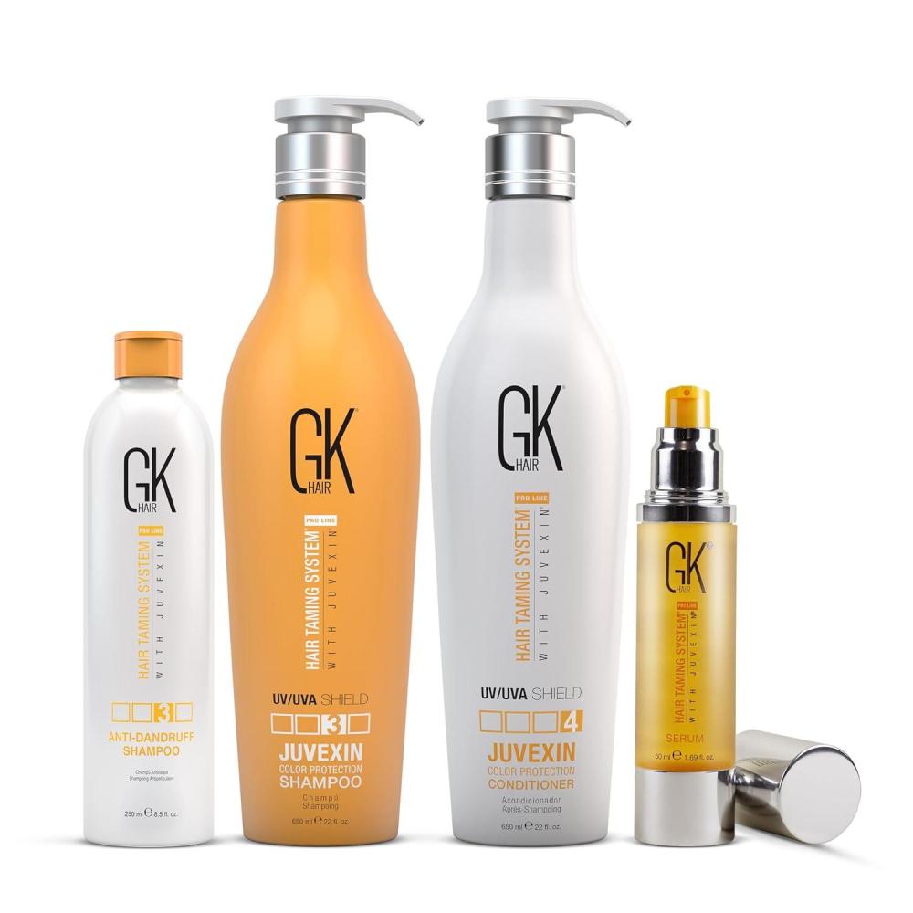 image:imageGK Hair Complete Care Set Color Shield AntiDandruff and Smoothing Serum for Ultimate Hair Protection and Shine