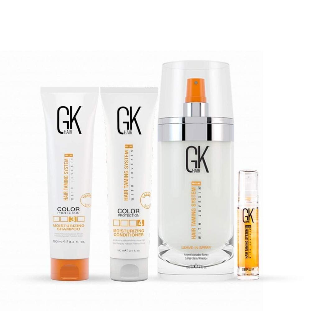 image:imageGK Hair Global Keratin Moisturizing Shampoo and Conditioner Set 100ml I Leave in Conditioner Spray 120ml4 fl oz I Organic Argan Oil Hair Serum For Frizz Control Dry Damage Hair Repair 10ml