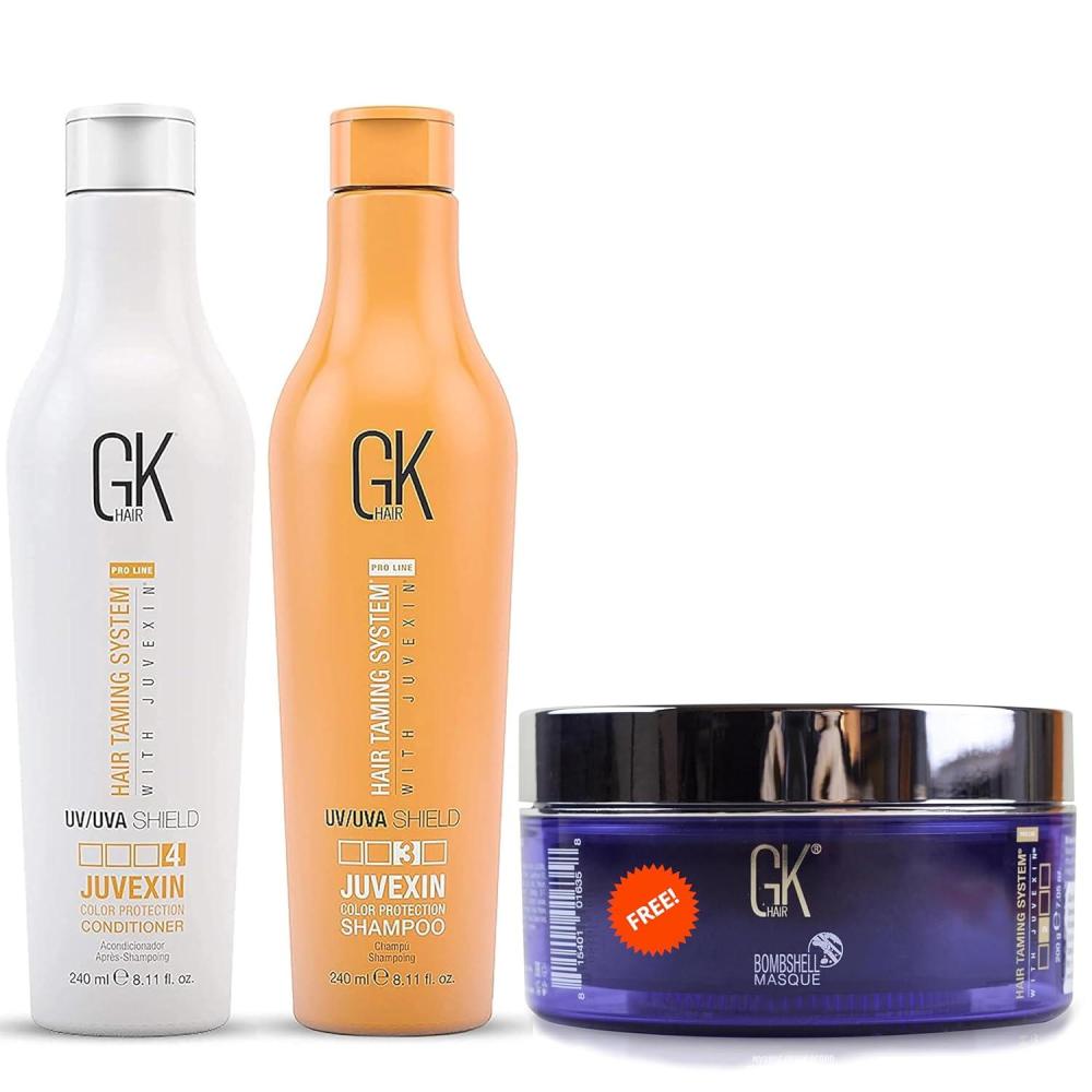 image:imageGK Hair Ultimate Color Shield Shampoo and Conditioner with Red Red Bombshell Mask  Nourishing Protecting amp VibrancyEnhancing Formula  SulfateFree ColorSafe for All Hair Types