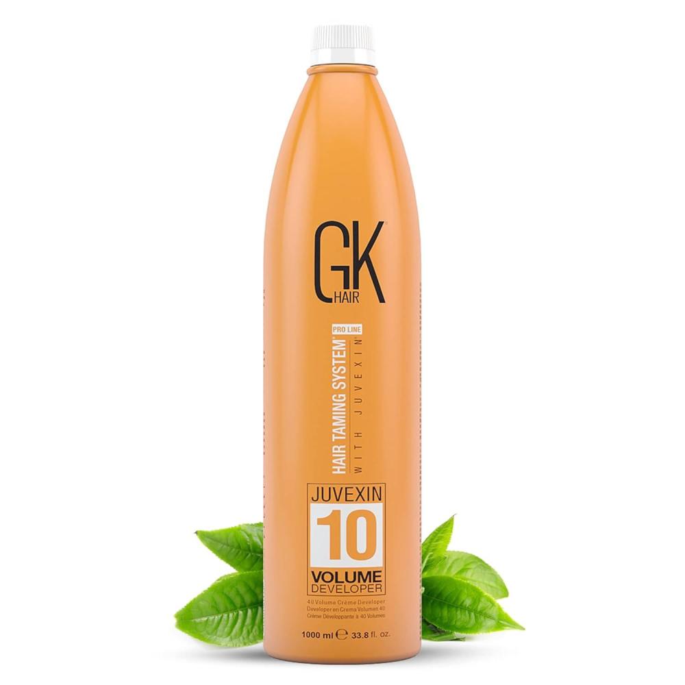 image:imageGlobal Keratin GK HAIR Professional Hair Creme 10 Volume Developer 338 Fl Oz for Hair Coloring Bleach HighPerformance Long Lasting SemiPermanent Hair Color Toner Dye