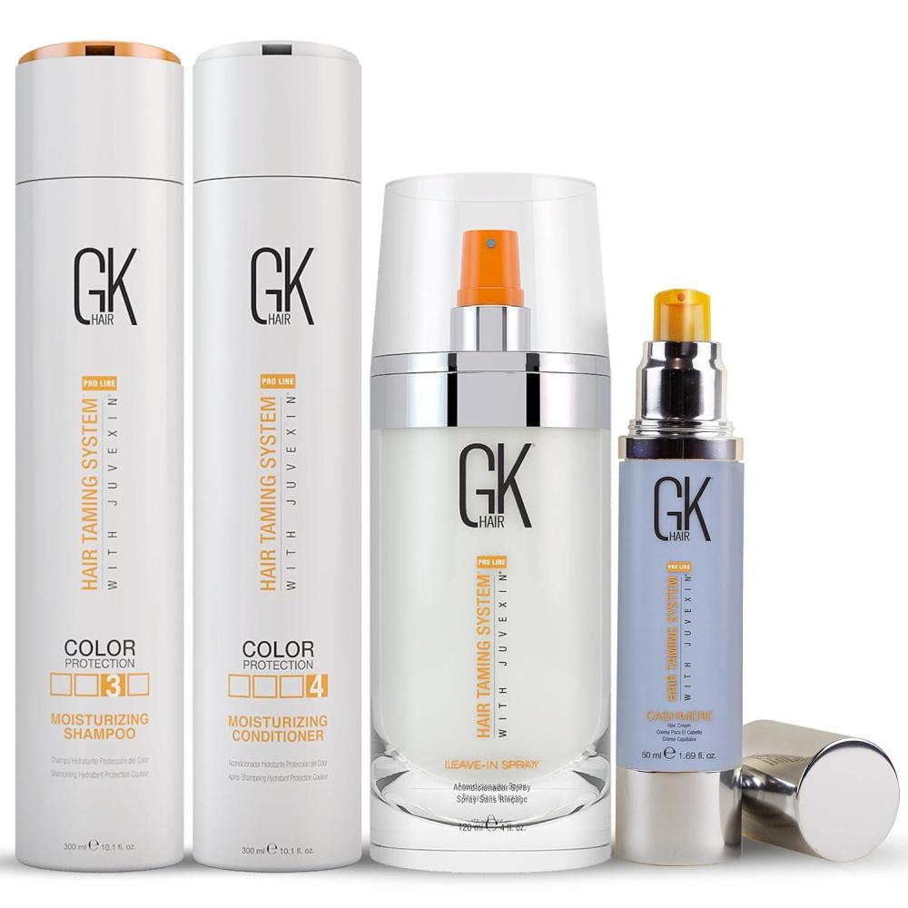 image:imageMoisturizing Shampoo and Conditioner Set with LeaveIn Spray and LeaveIn Cashmere Hydrating Frizz Control SulfateFree Hair Care for Women and Men