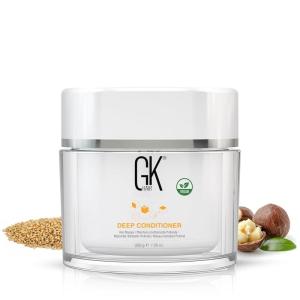 GK HAIR Global Keratin Deep Conditioner Masque Pack of 2 (7.05 Fl Oz/200 g) Intense Hydrating Repair Treatment Mask for Dry Damaged Color Treated Frizzy Hair Restoration Formula with JOJOBA Seed Oils(7.05 Fl Oz (Pack of 1))