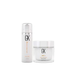 GK HAIR Global Keratin Leave in Conditioner Cream For Detangling Smoothing Strengthening 130ml – Deep Conditioner Masque 200g/7.5oz Dry Damage Hair Conditioning