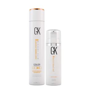 GK HAIR Global Keratin Leave in Conditioner Cream For Detangling Smoothing Strengthening 130ml – Moisturizing Shampoo for Color Treated Dry Damage Curly Frizzy Thinning 300ml
