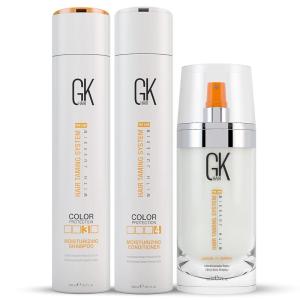 GK HAIR Global Keratin Moisturizing Shampoo & Conditioner 300ml – Treatment Leave in Spray 120ml