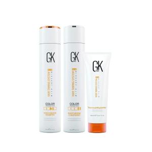 GK HAIR Global Keratin Moisturizing Shampoo & Conditioner 300ml Duo – ThermalStyleHer 100ml/3.4oz Heat Styling Protection Anti Frizz Hair