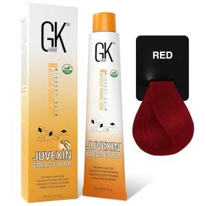 GK HAIR Global Keratin Professional Hair Color Cream Tube (3.4 Fl Oz/100ml) Nourishing & Cleansing Colors for Styling High Performance Long Lasting Permanent Natural Toner Dye(Mixtones – Red)