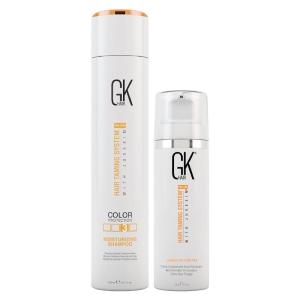 GK HAIR Global Keratin Travel Set (300 ml Moisturizing Shampoo With 130 ml leave-in Cream)