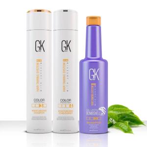 GK HAIR Moisturizing Shampoo and Conditioner Set – Silver Bombshell Shampoo for Dry, Frizzy, Damaged, and Color-Treated Hair – Nourishing Formula for All Hair Types