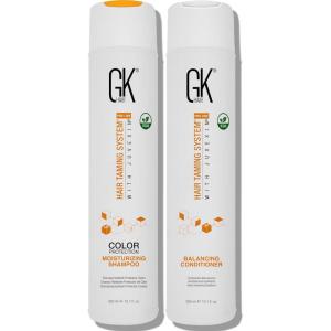 GK HAIR Travel Size Shampoo Conditioner set | Curly Hair Shampoo & Conditioner For Color Protection | Made with Aloe vera, Parki Butter | Free of Parabens Phthalates Sulfate Free 3.4 Fl Oz(NW-UYPN)