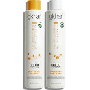 GK HAIR Travel Size Shampoo Conditioner set | Curly Hair Shampoo & Conditioner For Color Protection | Made with Aloe vera, Parki Butter | Free of Parabens Phthalates Sulfate Free 3.4 Fl Oz(10.1 Fl Oz)