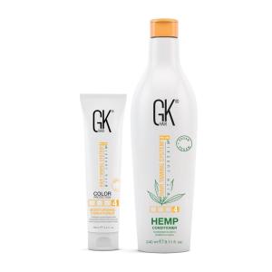GK HAIR Ultimate Conditioner Duo: Hemp & Moisturizing Formulas for Hydration, Strength, and Shine – Organic, Vegan, Sulfate & Paraben Free